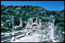 Perga, remains of main street